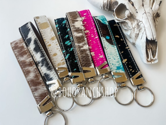 Cowhide keychain sale
