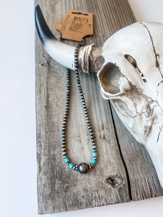 Slide-on Charm Bead Imitation Turquoise Color Stone Sterling Silver 4mm Center Slide-on Charm Bead Imitation Turquoise Color Stone Sterling Silver 4mm Center