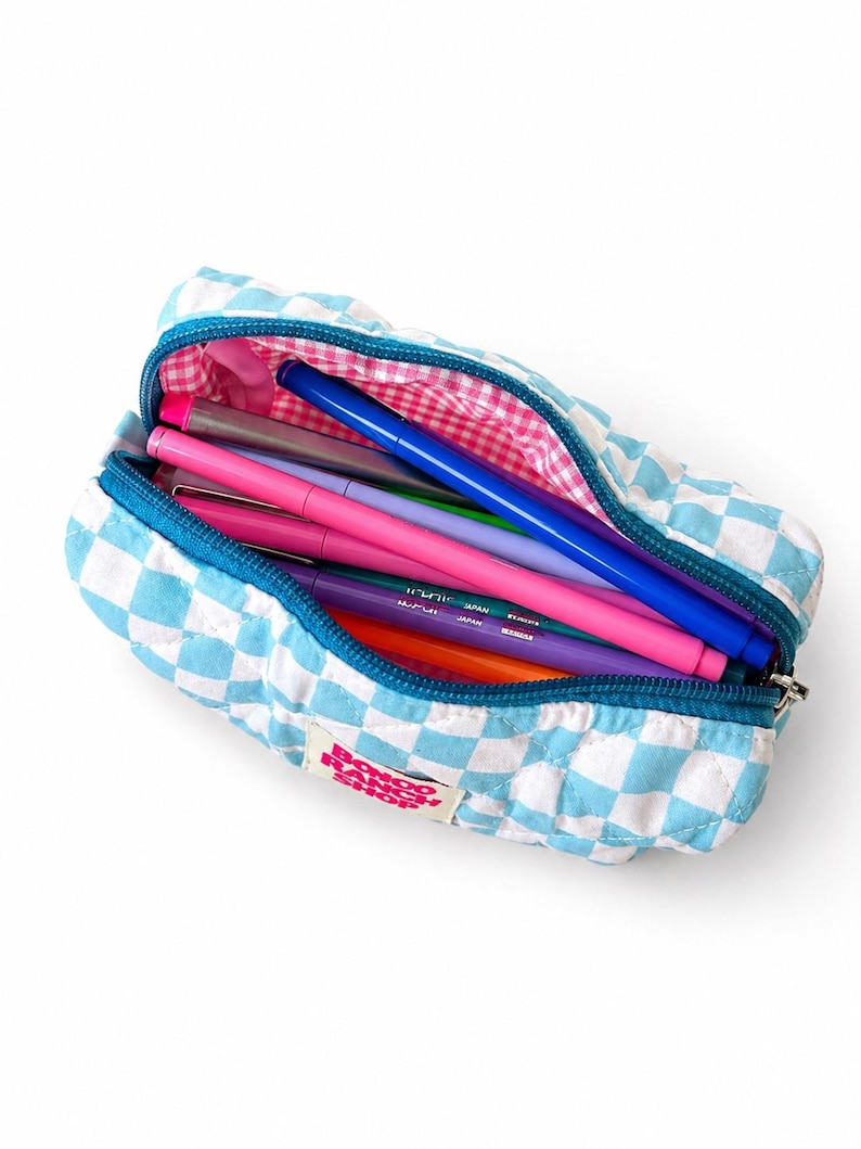 Western Zippered Pouch, Quilted Pencil Case, Makeup Bag, Pen Pouch, Cosmetic Bag, School Supplies Organizer, Cowgirl Gift, Travel Pouch image 11