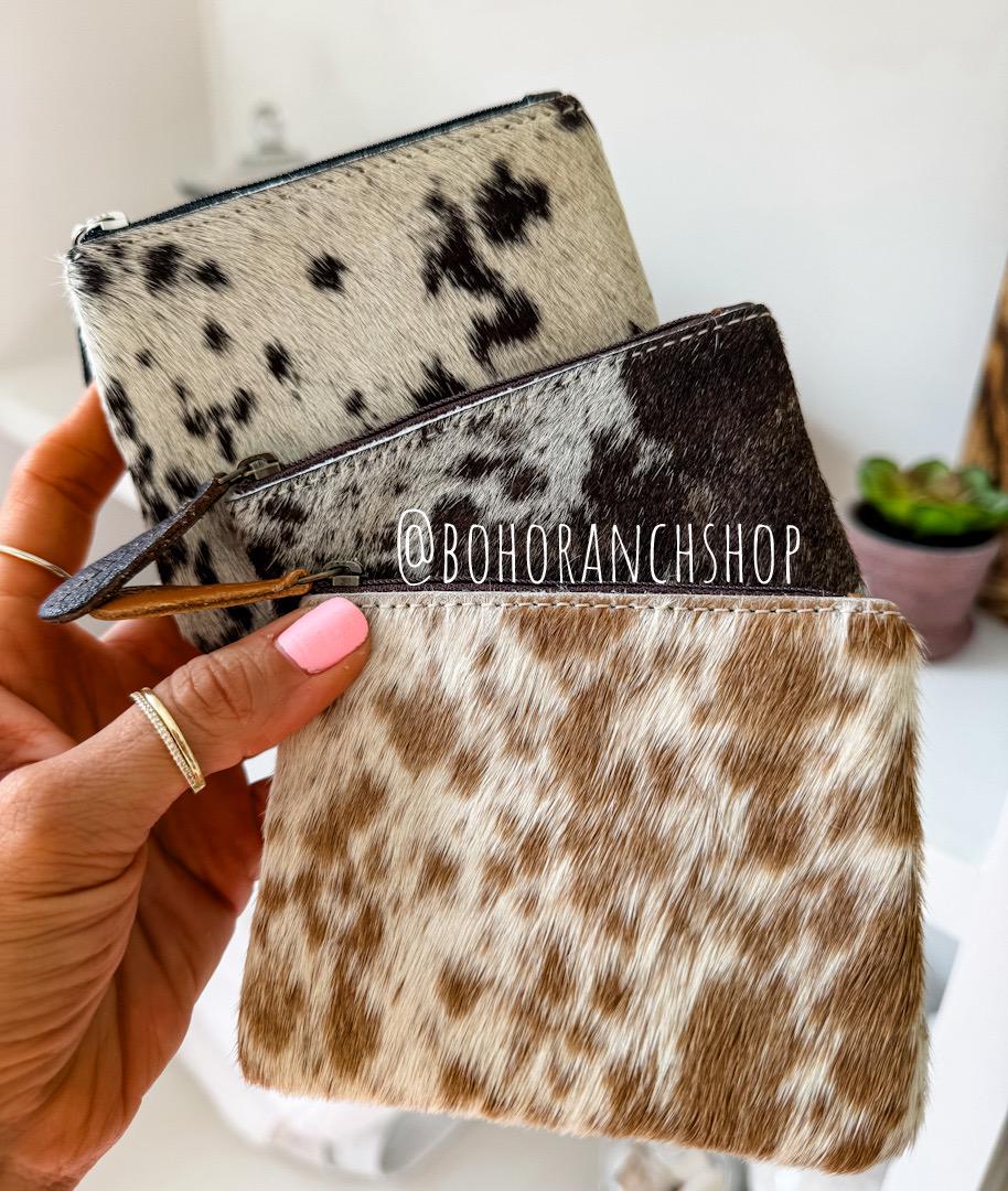 Cowhide Coin Purse - Etsy