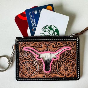 Dark Brown Thunderbird Keychain Wallet