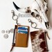 KEYCHAIN WALLET | Genuine hair on Cowhide Keychain Credit Card Holder Change Coin Pouch | Credit Card cash| gift idea | Gifts For Her Him 