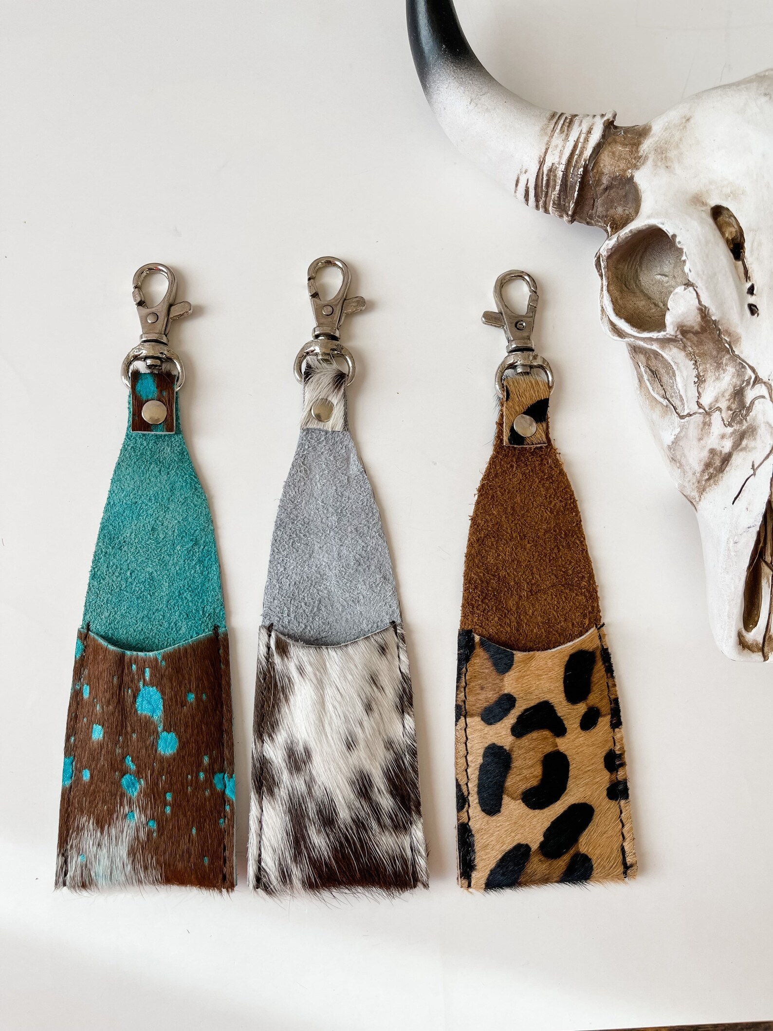 COWHIDE CHAPSTICK CASE Lip Balm Chapstick Lipstick Case Holder Etsy