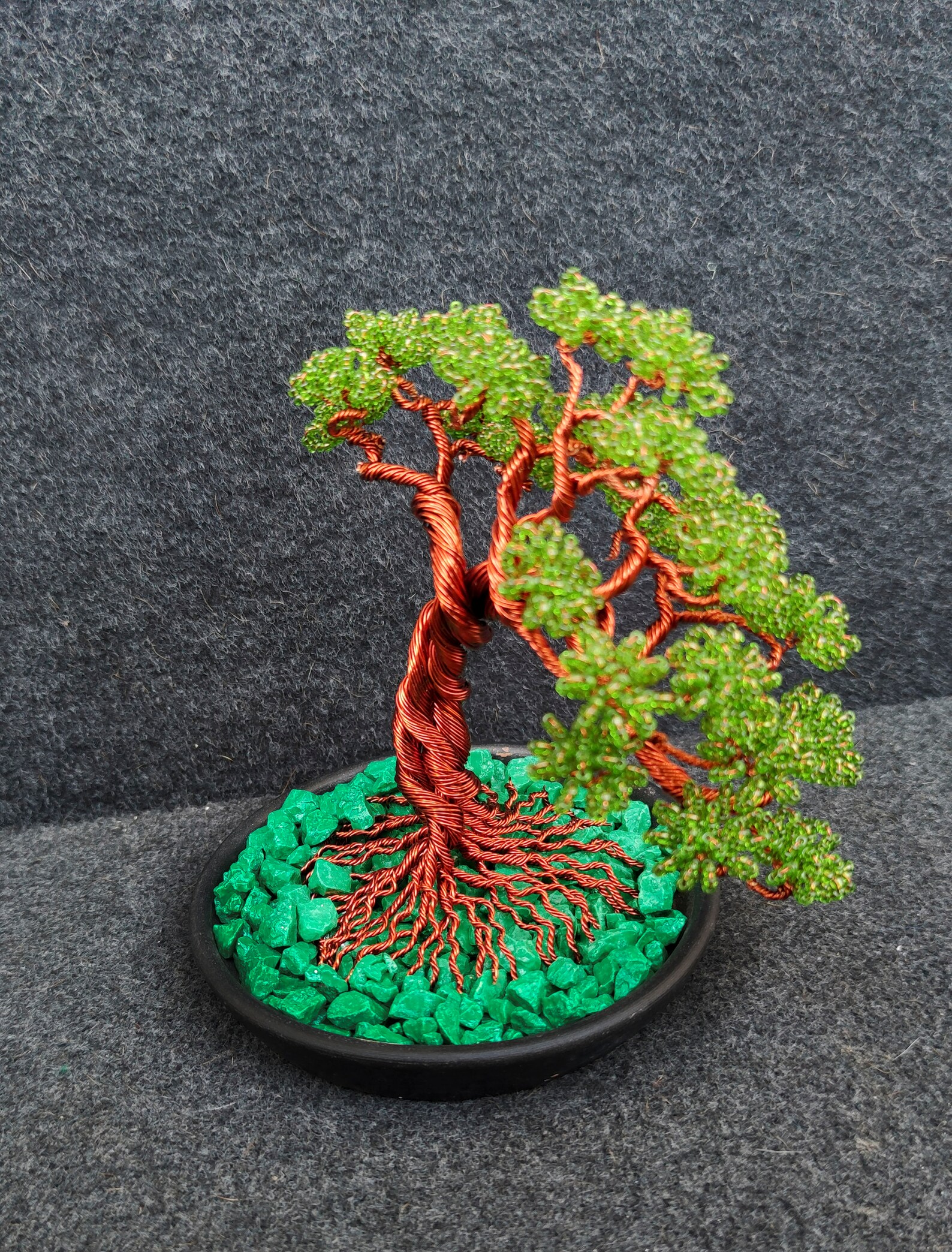 Copper Bonsai / Bonsai Sculpture Home Decor / Personalized Gift / Wire Art / Metal Bonsai