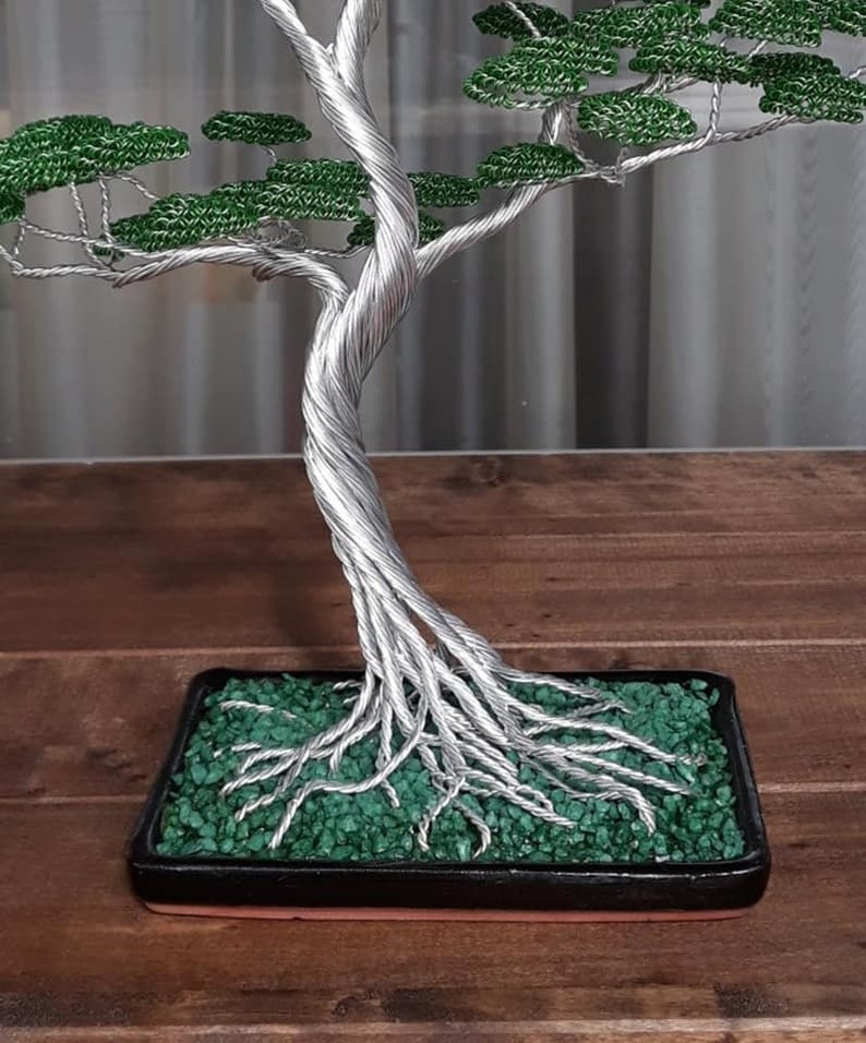 Exotic Bonsai Aluminum Tree Handmade Art Father's Day Gift Etsy