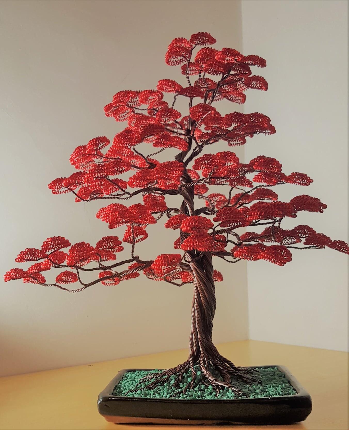 Wonderful Red Leaves Bonsai Tree / Personalized Gift / - Etsy