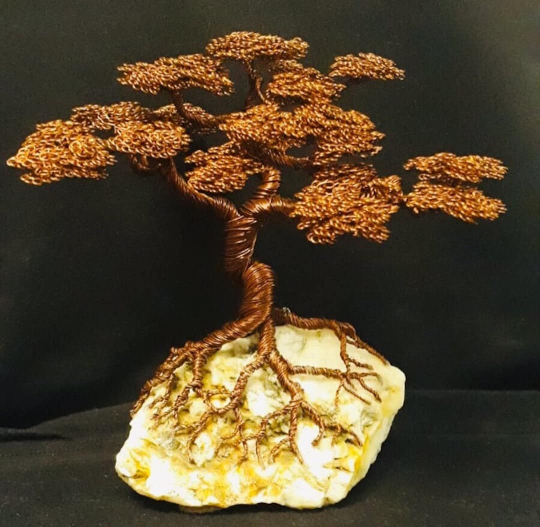 Bonsai Wire, Tree, Wire Sculpture, Gifts for her, Office gifts,  Personalized gift, Father's Day