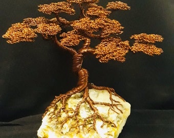 Home decor Bonsai tree office decor personalized gift wire art gift for her wire tree Bonsai sculpture