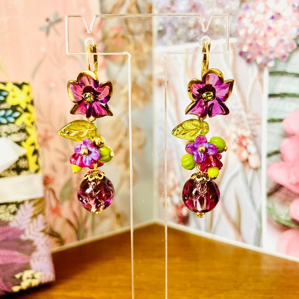 Boucles d'oreilles JARDIN ANGLAIS