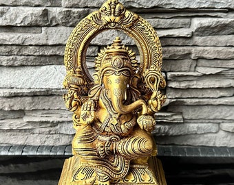 Estatua de Ganesha de latón