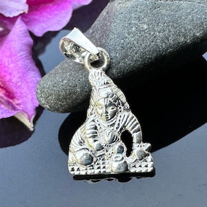 Sri Laddu Gopala 925 Silver Pendant - 0.86 Inches (2.2 cm)
