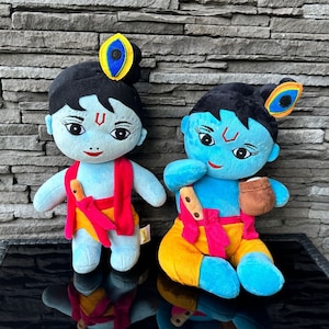 Cute Krishna Plushie Toy - Choose Cuddly Gopala or Damodara
