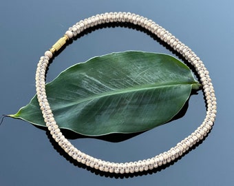 Woven Small Round Tulasi Necklace