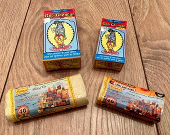 Arcilla Tilak Gopi Chandan Amarilla: Suministros para Puja Hindú