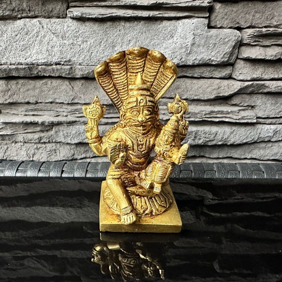 Lakshmi Narasimha Deva Brass Statue