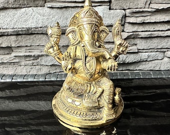 Estatua de Ganesha de latón