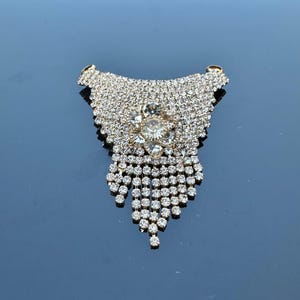 Golden Rhinestone Necklace for Radha Krishna, Laddu Gopal, Gaura Nitai, Murti Decoration, Mukut, Jewelry for Hindu Deities