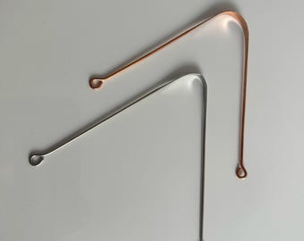 Ayurvedic Tongue Scraper: Copper or Stainless Steel Oral Hygiene Cleaner