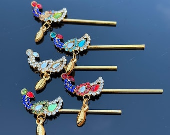 Flauta de pavo real para Krishna - 2,3 pulgadas (6 cm)