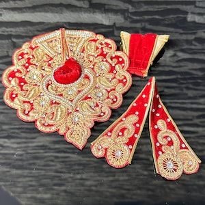 Ladoo Gopal Woolen Dress With Poncho/blanket, and Cap
