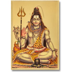 Shiva Golden Foil Print, Framed or Unframed