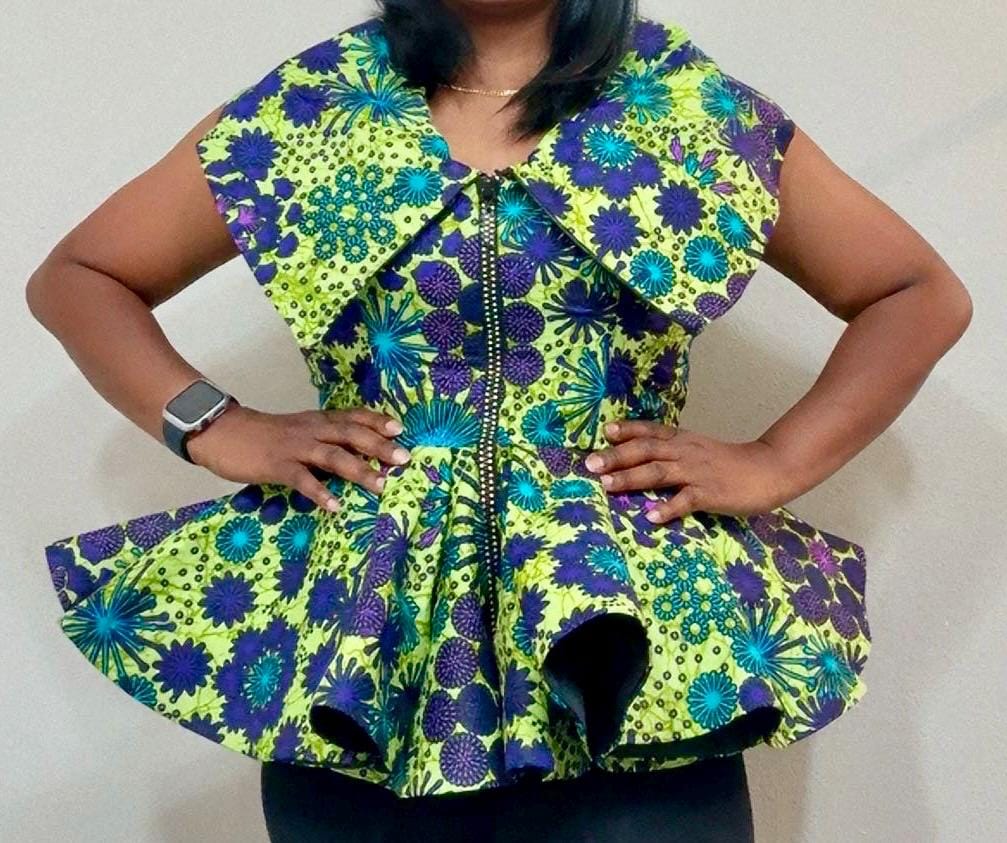 plus size peplum tops and dresses Plus Size Summer Floral Peplum Top
