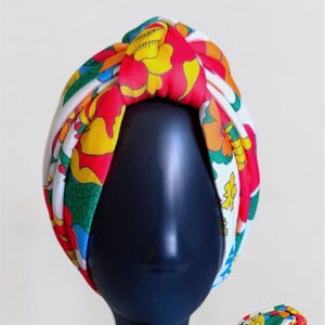 Elegant Pre-Tied Turban: Stretchy Fashion Head Covering