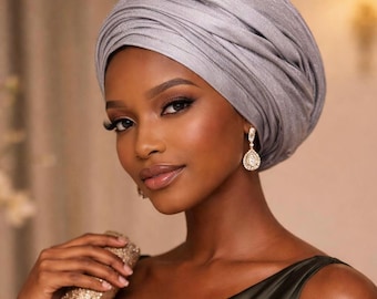 Ready-to-Wear Gele Headwrap, African Nigerian Wedding Headwear