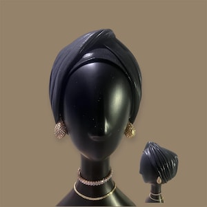 Metallic Twist Turban women, Chemo turban, Elegant chemo hat, Muslim turban hat, Comfy & pretied turban, light weight, fashion Turban
