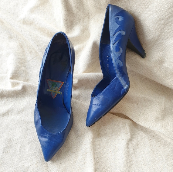 Vintage 80s flame stiletto heels