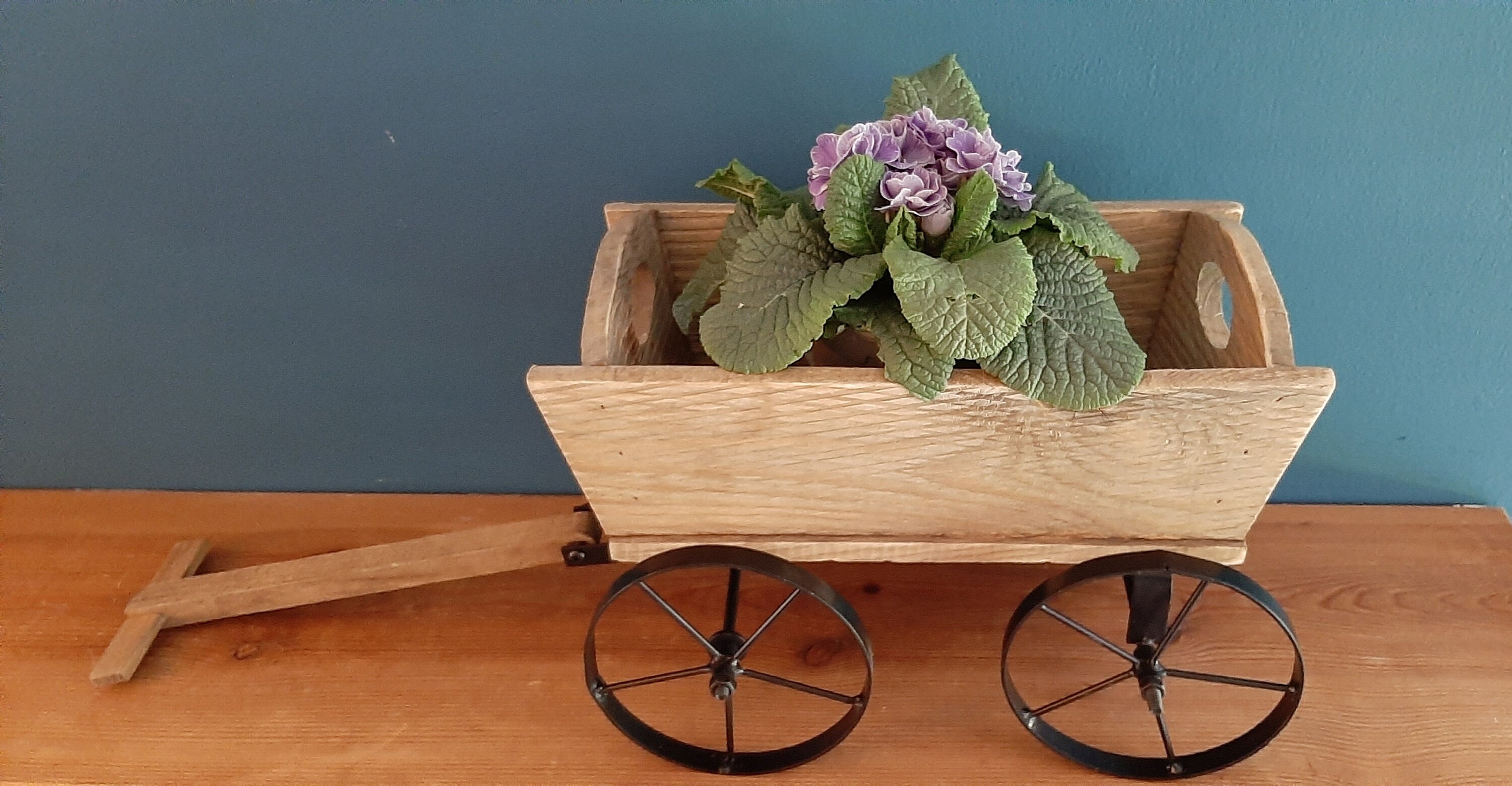 Mini jardinera de carretilla de madera rústica decoración de | Etsy