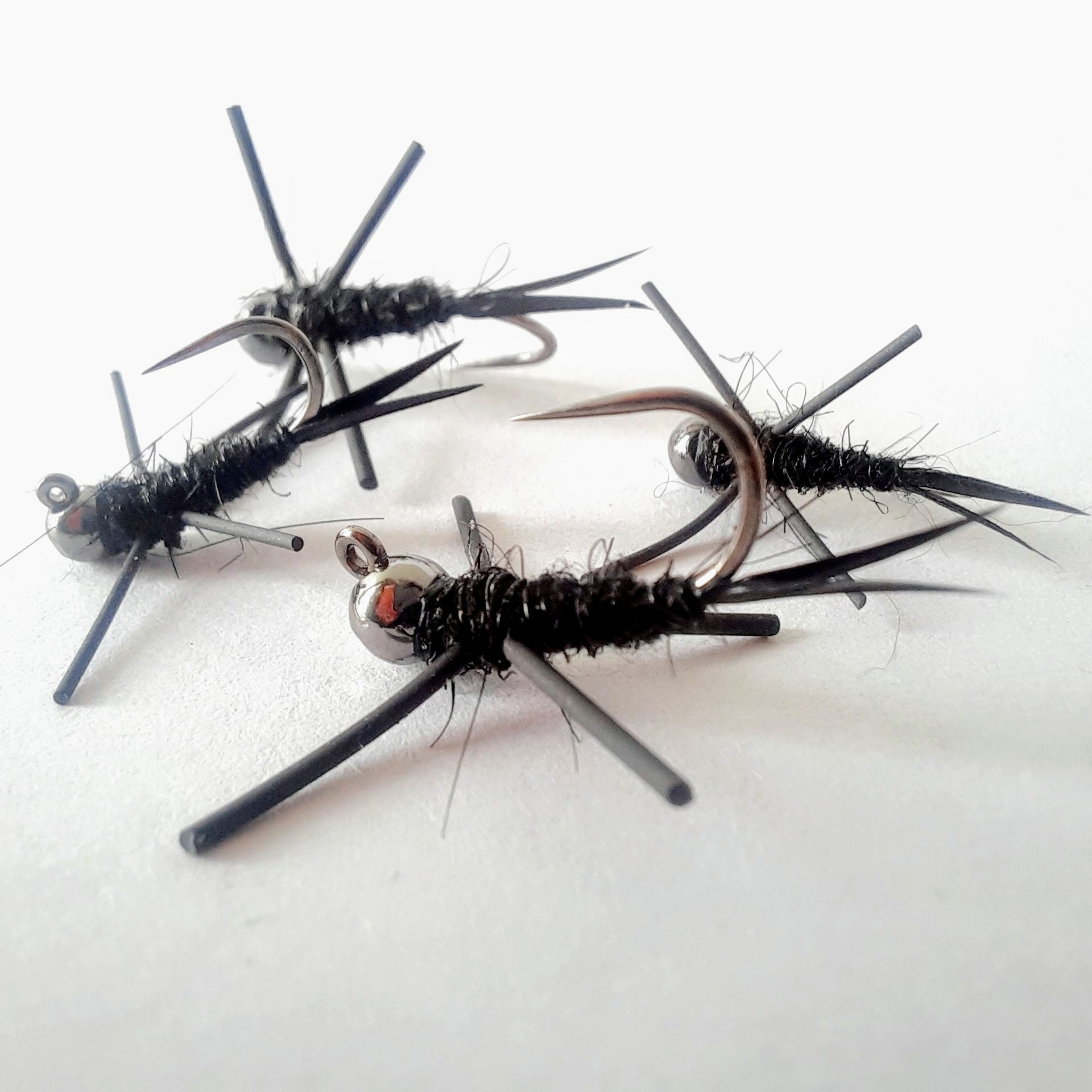 4 Black Stonefly Jig Euro Nymphs. Trout Flies. Tungsten. Colorado Fly  Fishing Flies. Steelhead Flies. Micro Stone. Barbless Jig. -  Canada