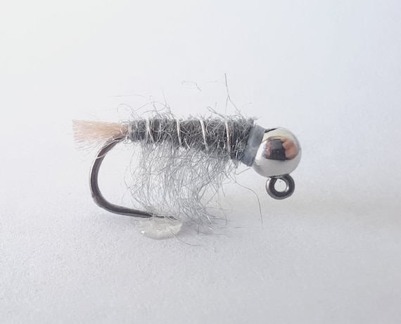 4 - Tungsten Sowbug Jig - Scuds. Barbless Trout Flies. Fly Fishing Flies.  Olive. Grey. Pink.