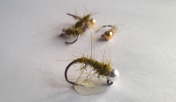 6 - Walt's Worm Jig - Euro Nymphs. Fly Fishing Flies. Caddis