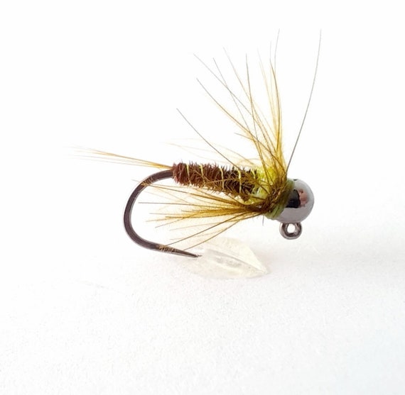 4 Olive CDC Pheasant Tail Jig Euro Nymph. Jig. Trout Flies. Colorado Fly  Fishing Flies. Barbless. Tungsten. Bead Head Nymphs. BWO -  Finland