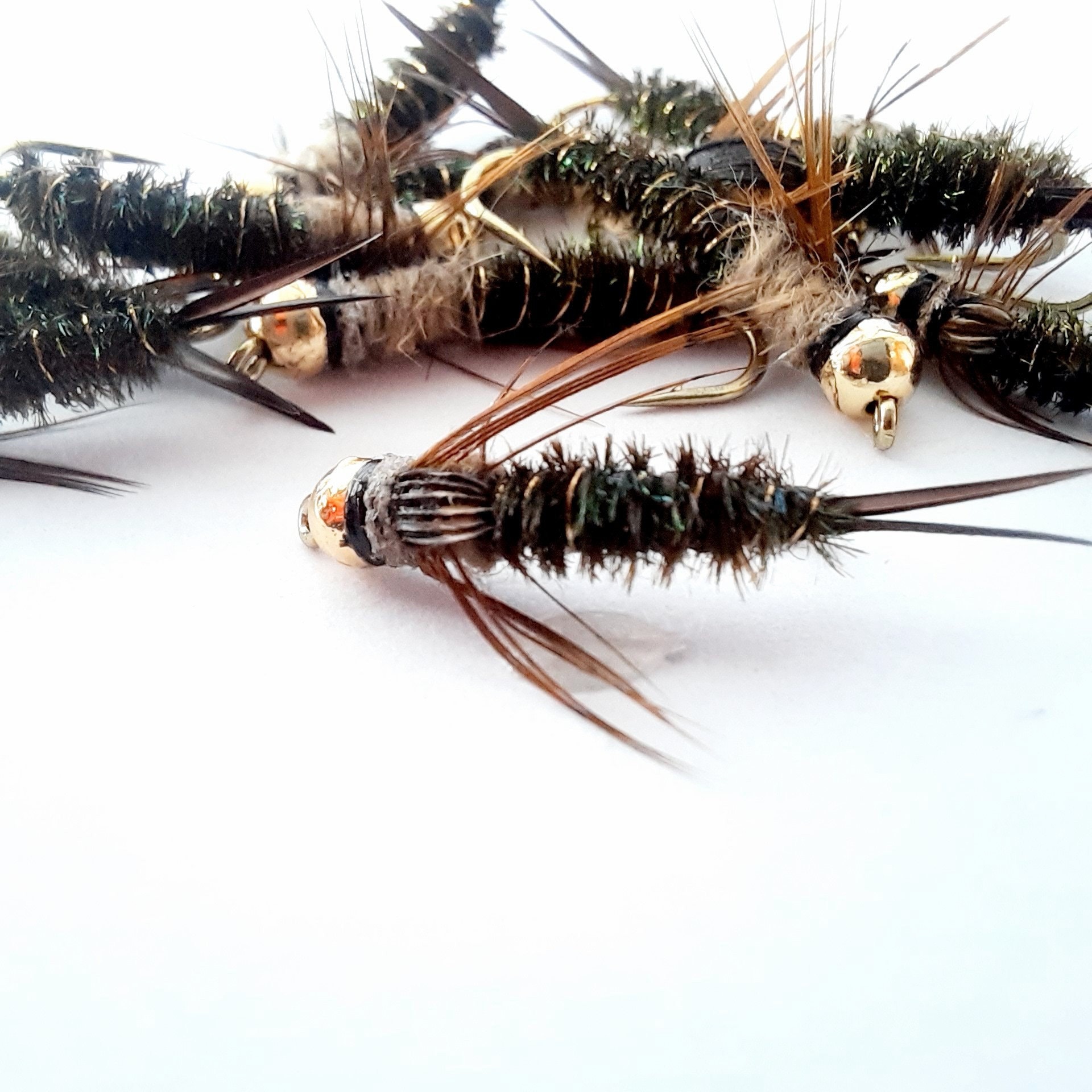 4 Peacock Stone Stoneflies. Bead Head Nymphs. Colorado Fly Fishing Flies. Trout  Flies. Best Stonefly Nymphs. 
