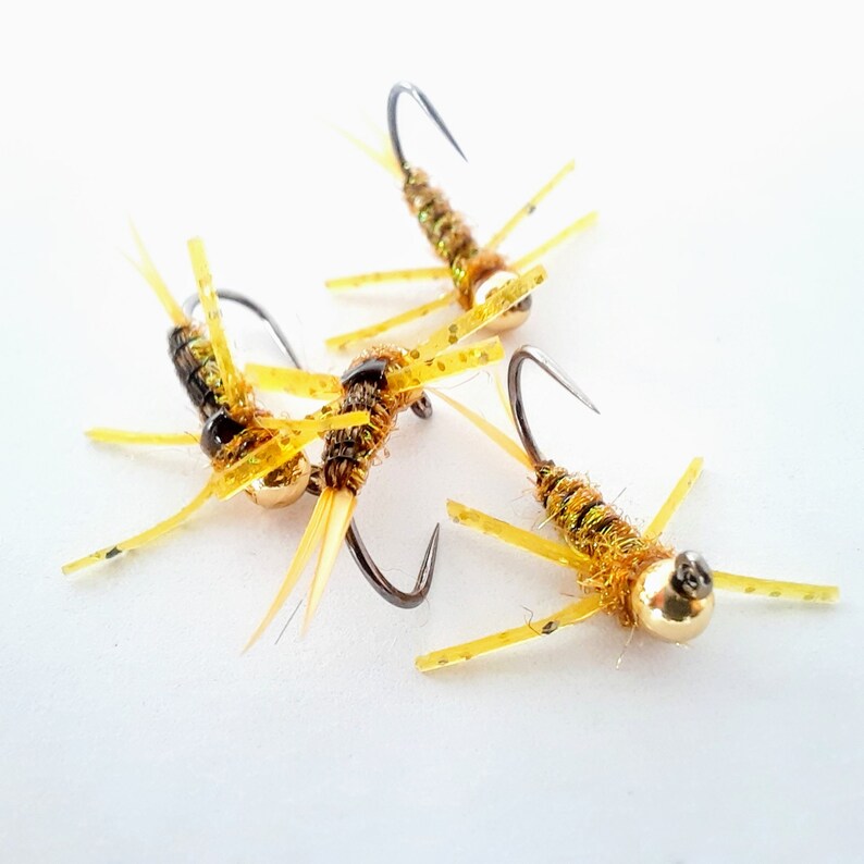 4 Golden Stonefly Euro Nymph Jig Euro Nymphs. Jigs. Trout Etsy