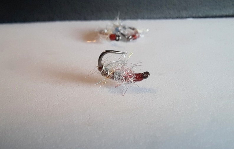 4 Rainbow Sowbug Tailwater Trout Flies. Barbless Scuds. Etsy