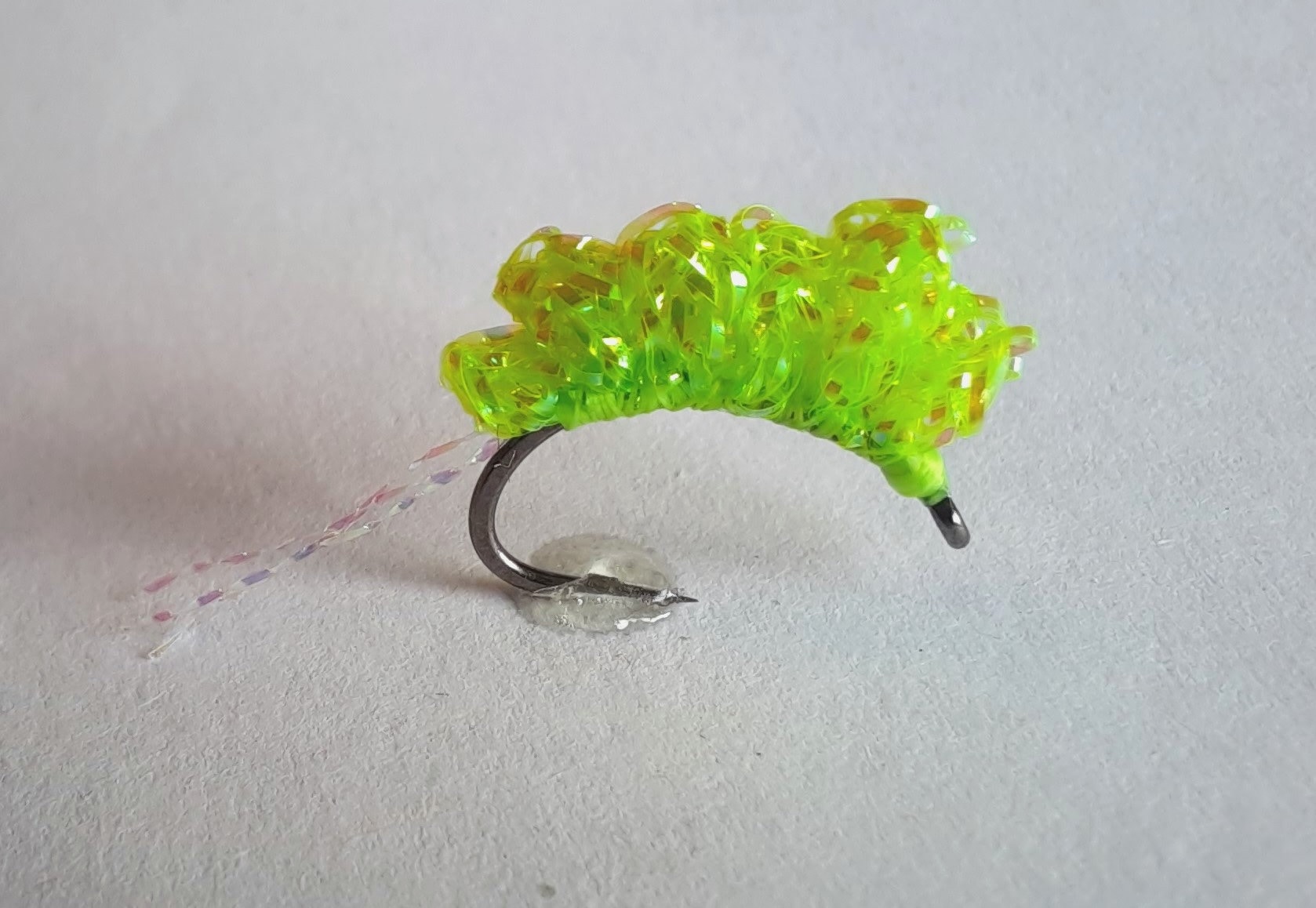 Spawn Tail Fly Pattern 6 - Sparkle Sucker Spawn - Spawn Egg Fly Pattern. Steelhead and Trout ...