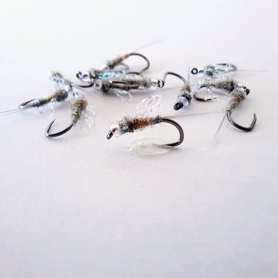 6 BH Sparkle Wing RS2 Midges and Emergers. Colorado Fly Fishing Flies.  Trout Flies. Glass Bead. Barbless. Handmade. Trout Fly Lures -  Canada