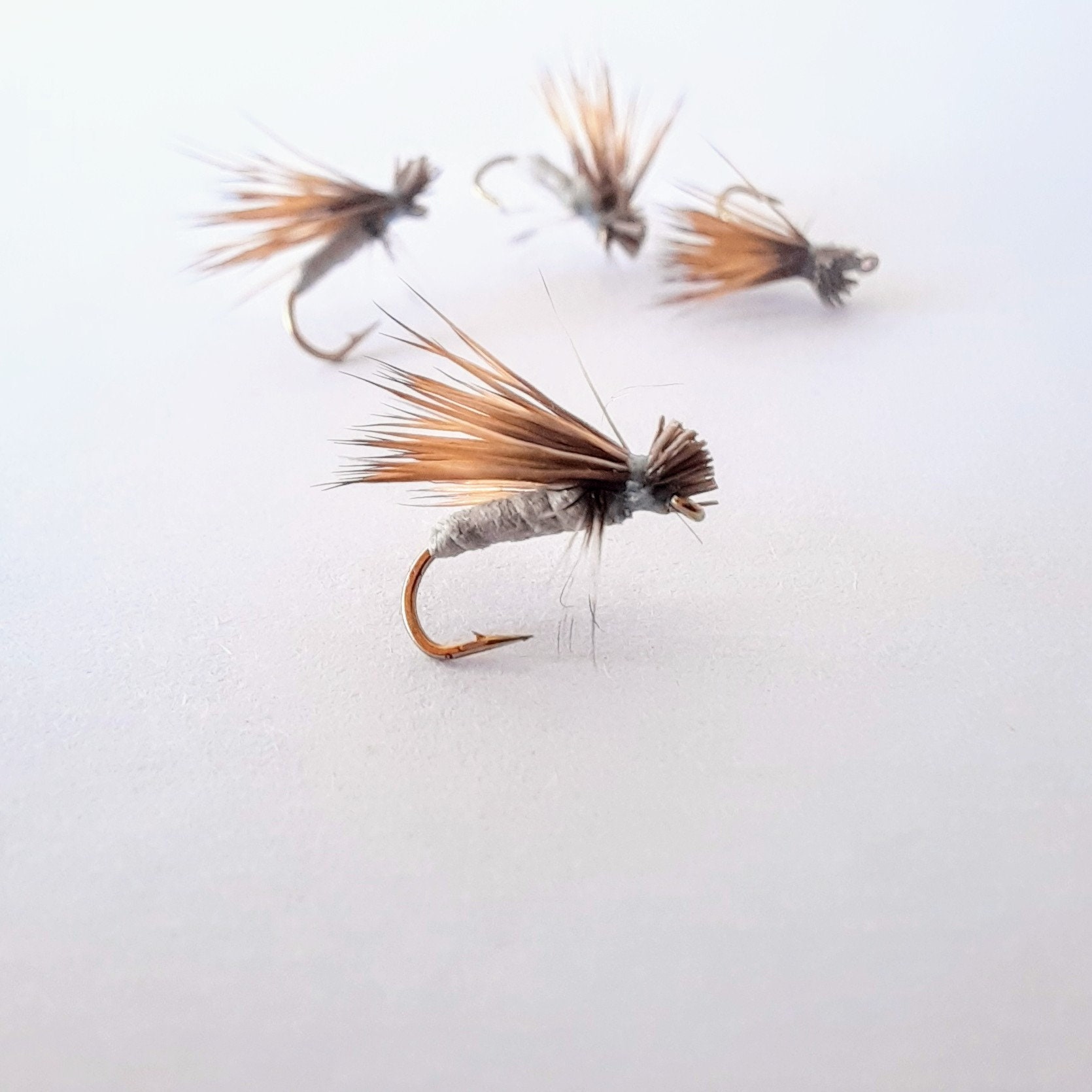 Trico Spinner Angel Wing Fly Fishing Flies for Your Fly Box Trico Dry Flies  and Fly Fishing Gifts 3 Pack of Premium Trout Flies 
