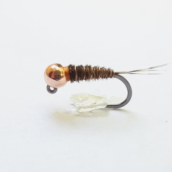 4 - Streamlined Pheasant Tail Jig - Euro Nymphs. Tungsten Trout Flies. Barbless Bead Head Nymphs.