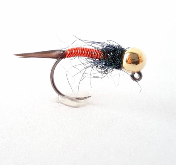 4 - Copper Nymph Jig - Euro Nymphs. Barbless Jig. Colorado Trout Flies. Fly  Fishing Flies.