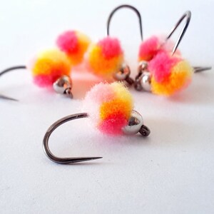 4 Squirmy Wormy Jig Colorado Trout Flies. Euro Nymph. Barbless. Tungsten. Bead  Head Nymph. Rainbow Trout Flies. Fly Fishing Flies. -  Denmark