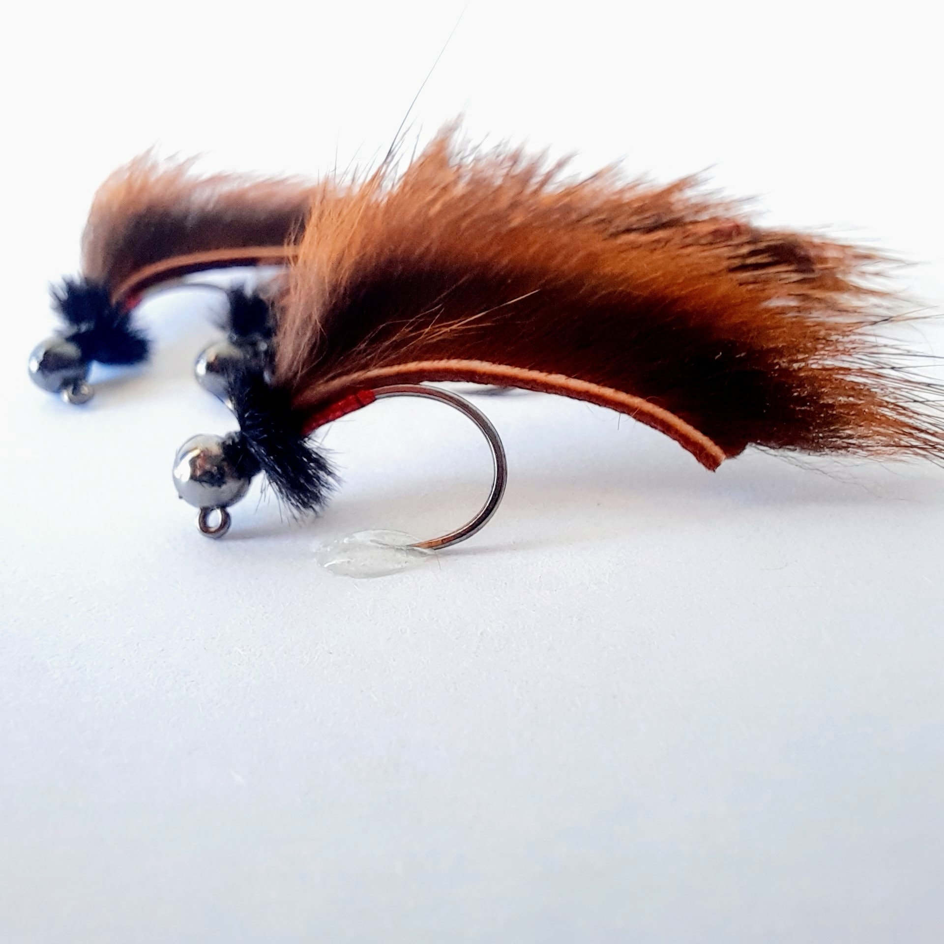 3x Tungsten Micro Leech Nymph Trout Crappie Bluegill fly fishing barbless  flies