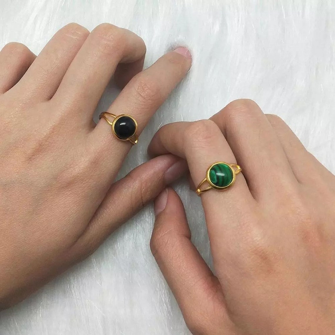 Ring für Frauen handgemachte Naturstein offene Boho Schmuck Etsy