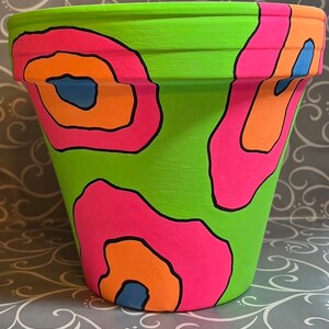 Neon Design Flower Pot