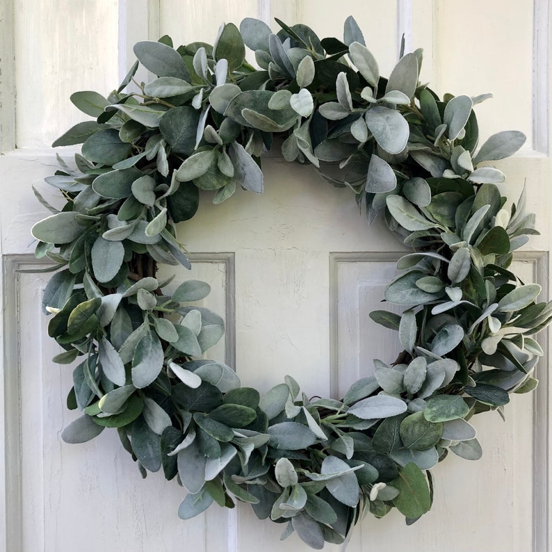 Lambs Ear Eucalyptus Wreath/greenery Wreath/year Round Wreath/everyday