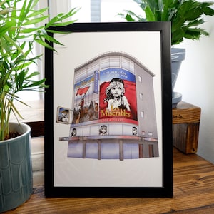 Les Miserables West End Digital Art Print A4 A5 Sondheim Theatre London