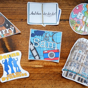 Mamma Mia! De muziekstickers | Set van 6
